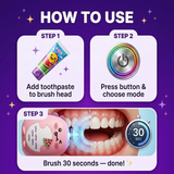 מברשת U של Smilevo לילדים — מברשת חשמלית 360° לגילאי 2-12