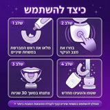 מברשת חכמה של Smilevo — מברשת שיניים חשמלית 360° למבוגרים